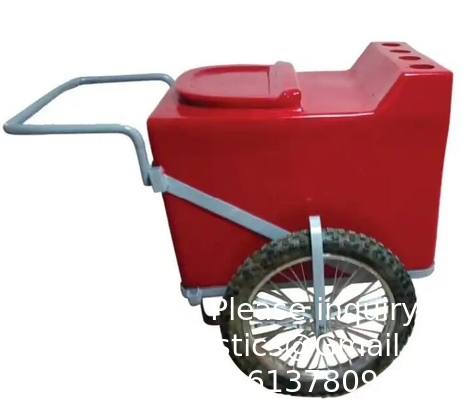 Boîte de stockage de glace en plastique de 78 l pour chariot à rouleaux à moulures rotatives