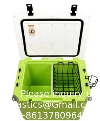 55 Quart Best Sell Boîte à glace 4 roues Premium Cooler à roues isolant en mousse dossier pliable siège froid poitrine