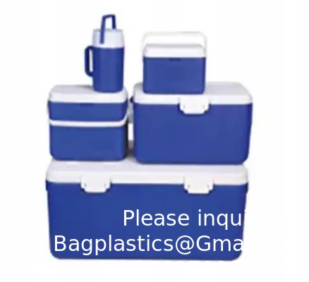 Boîte de refroidisseur de glace en PU portable pour transporteur de vaccins Boîte de refroidisseur de transport médical 30L 50L 75L 100L avec poignées à roues
