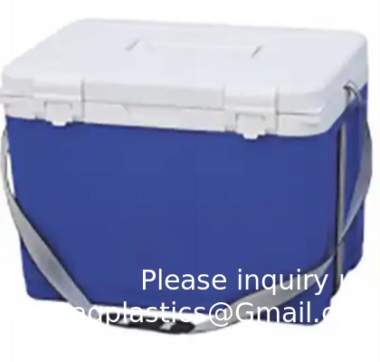 Boîte de refroidisseur de glace en PU portable pour transporteur de vaccins Boîte de refroidisseur de transport médical 30L 50L 75L 100L avec poignées à roues