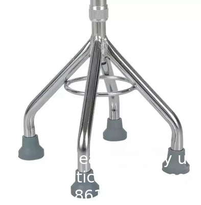 Marcheur et rouleur marcheur à crutche Mobilité alliage d'aluminium acier inoxydable béquille pour personnes âgées bâton de marche réglable