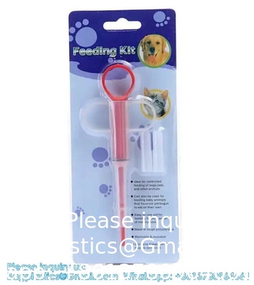 Pilule à double usage pour animaux de compagnie, alimentateur, pistolet, chien, chat, pilule, pistolet, capsule, médicament, seringue, médicament, seringue, alimentation