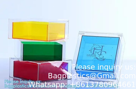 Boîte de rangement en double couche en plexiglas