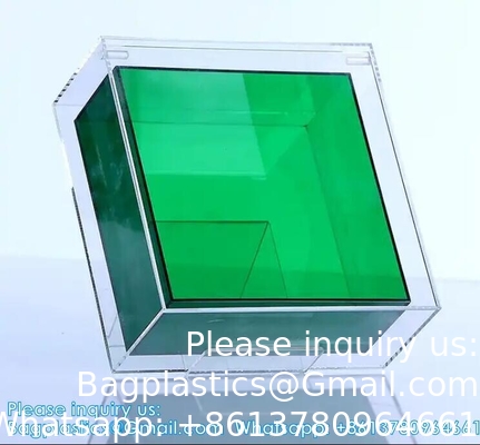 Boîte de rangement en double couche en plexiglas