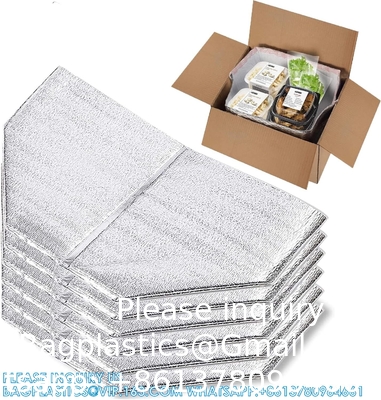 Sacs isolants réutilisables Boîtiers thermiques 13 x 8,5 x 12 Boîtiers métallisés pour boîtiers de déjeuner
