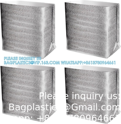 Sacs isolants réutilisables Boîtiers thermiques 13 x 8,5 x 12 Boîtiers métallisés pour boîtiers de déjeuner