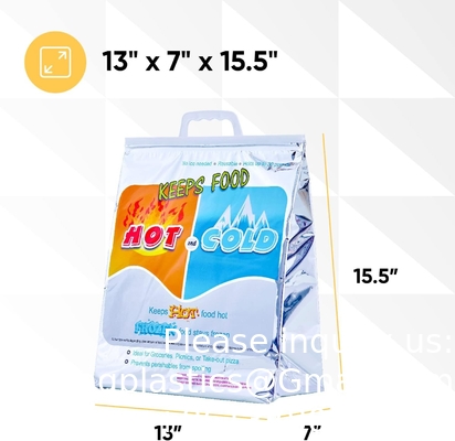 Sacs isolants chauds et froids pour la livraison de nourriture, sacs d'épicerie, stockage de nourriture pour les aliments surgelés chauds pour les voyages