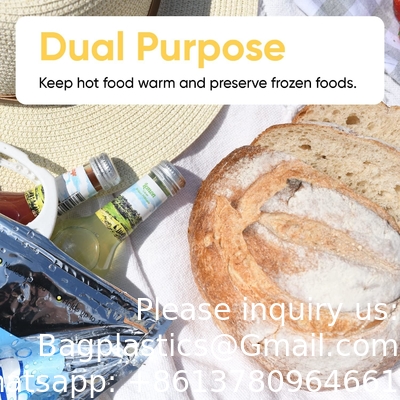 Sacs isolants chauds et froids pour la livraison de nourriture, sacs d'épicerie, stockage de nourriture pour les aliments surgelés chauds pour les voyages