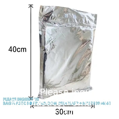 Sacs de refroidisseur isolés par glisser, sac de refroidisseur isolant thermique pour les aliments
