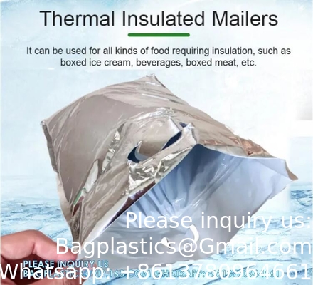 Sacs de refroidisseur isolés par glisser, sac de refroidisseur isolant thermique pour les aliments