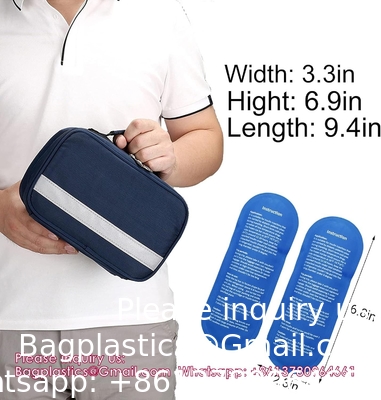 Cooler à l'insuline Sacoche de voyage Diabète Médicaments Cooler sac Diabète Organisez les médicaments avec 4 sacs de glace