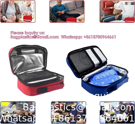 Cooler à l'insuline Sacoche de voyage Diabète Médicaments Cooler sac Diabète Organisez les médicaments avec 4 sacs de glace