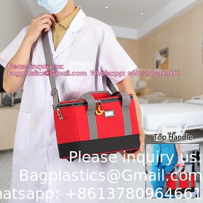 Sac de refroidisseur médical Sac isolé Pack de refroidissement Médicaments Sacs médicaux d'urgence Sacs isolants Freezer portable