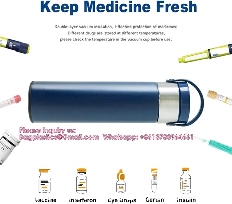 48H stylos d'insuline Refroidisseur de voyage TSA approuvé Médicaments diabétiques Refroidisseur de voyage, Refroidisseur médical d'insuline portable