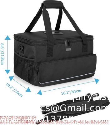 Gros sac médical isolé avec diviseurs réglables, sac de traumatisme facile à nettoyer, sac de stockage de fournitures médicales pour la maison