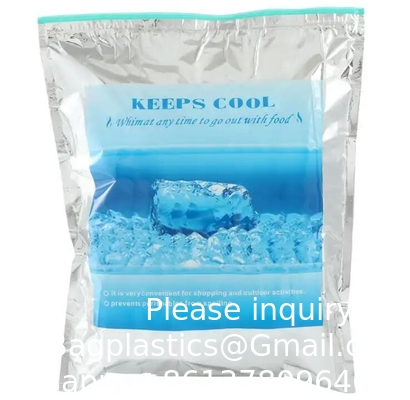 Vente à chaud Caviar Vaccin Foil d'aluminium Sac isolé Pilules Sac rafraîchissant Sac thermique à fermeture à glissière