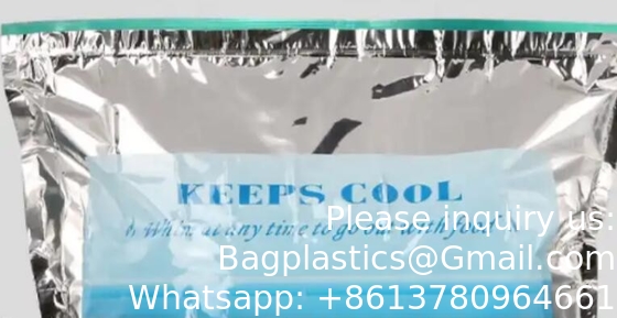 Vente à chaud Caviar Vaccin Foil d'aluminium Sac isolé Pilules Sac rafraîchissant Sac thermique à fermeture à glissière