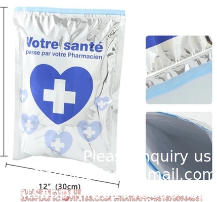 Sac d'isolation en feuille de liner de taille personnalisée durable recyclable Fruits Médicaments de conservation fraîcheur Sac de refroidisseur thermique