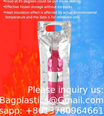 Sacs recyclés, sacs isolés, sacs rafraîchissants Logo personnalisé pour le vin thermique Bière