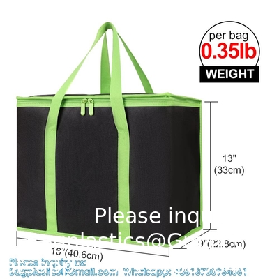 Sac d'épicerie isolé, sac d'épicerie réutilisable et pliable, isolant thermique, poignée solide, sac à main