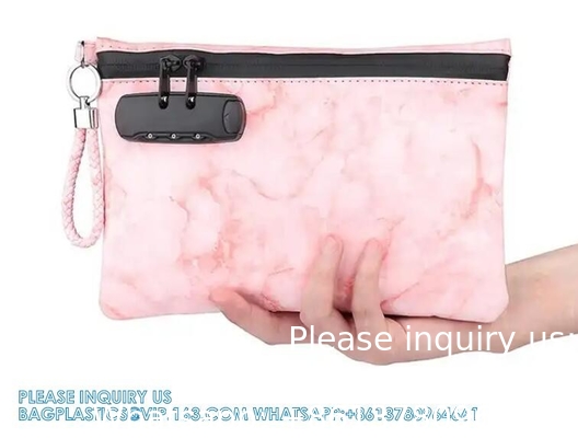 Sac anti-odeur extra grand avec verrouillage combiné - Récipient anti-odeur haut de gamme pour médicaments et accessoires