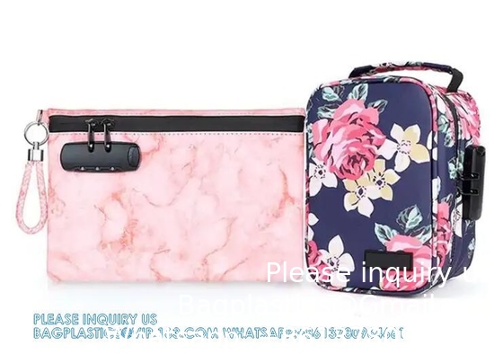Sac anti-odeur extra grand avec verrouillage combiné - Récipient anti-odeur haut de gamme pour médicaments et accessoires