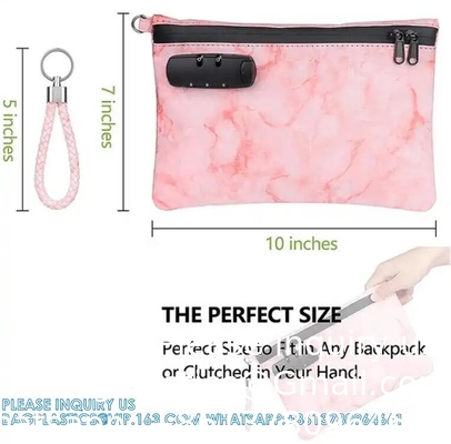 Sac anti-odeur extra grand avec verrouillage combiné - Récipient anti-odeur haut de gamme pour médicaments et accessoires
