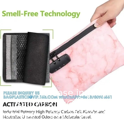 Sac anti-odeur extra grand avec verrouillage combiné - Récipient anti-odeur haut de gamme pour médicaments et accessoires