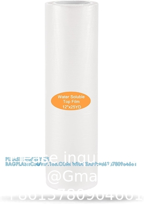 Laver le stabilisateur de broderie et le revêtement 35um film transparent soluble dans l'eau 10 yards roll