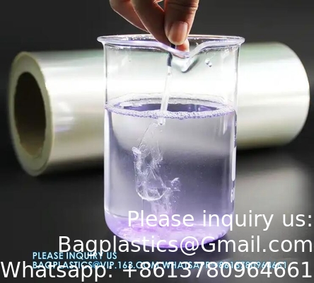 Emballage personnalisé biodégradable Film PVA soluble dans l'eau Soluble dans l'eau chaude