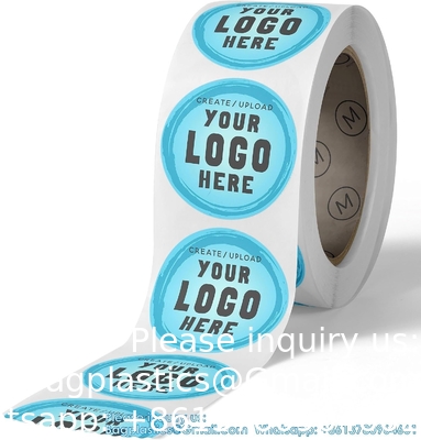 Autocollants personnalisés Rouleaux d'étiquettes, construisez vos propres autocollants / étiquettes Tout design Premium Gloss Autocollant personnalisé, personnalisé