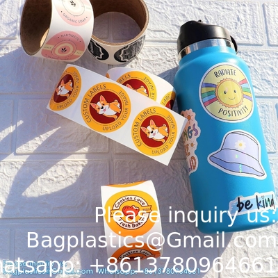 Autocollants personnalisés Rouleaux d'étiquettes, construisez vos propres autocollants / étiquettes Tout design Premium Gloss Autocollant personnalisé, personnalisé