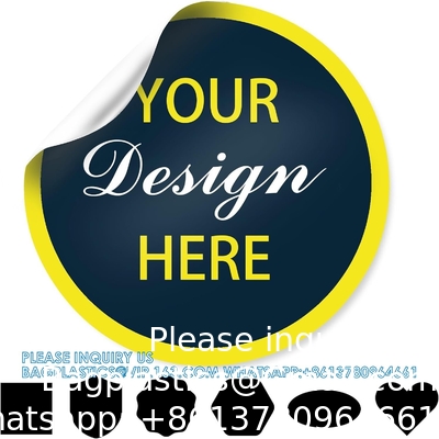 Détecteurs de vinyle personnalisés pour le logo de l'entreprise, Détecteurs personnalisés Étiquettes avec texte d'image, 60 150 300-1000 Qty