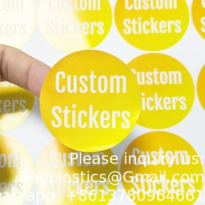 Des autocollants personnalisés des étiquettes personnalisées, des autocollants personnalisés Logo d'image et texte.