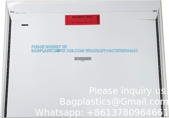 Transfert de garantie de sécurité à preuve de contrefaçon autocollants/étiquettes/sceaux vides (rouge, 1 x 3,35 pouces, numéros de série)