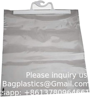 Sacs de rangement suspendus, 10 paquets de sacs en plastique transparent de 12 x 9 pouces pour les salles de classe, les bibliothèques et les pharmacies