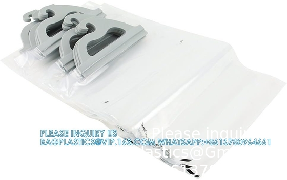 Sacs de rangement suspendus, 10 paquets de sacs en plastique transparent de 12 x 9 pouces pour les salles de classe, les bibliothèques et les pharmacies