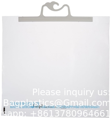 Sacs de rangement suspendus, 10 paquets de sacs en plastique transparent de 12 x 9 pouces pour les salles de classe, les bibliothèques et les pharmacies
