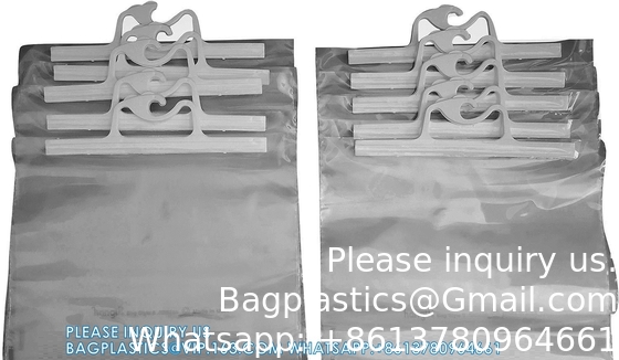 Sacs de rangement suspendus, 10 paquets de sacs en plastique transparent de 12 x 9 pouces pour les salles de classe, les bibliothèques et les pharmacies