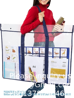 Sac de rangement d'affiches (31,5 &quot;× 25,5&quot;) Portefeuille d'art pour les enseignants Organisation de la salle de classe