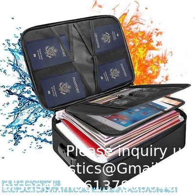 Sac à dossiers ignifuge sac à clé de voyage grand sac à dossiers ignifuge sac de rangement organisateur