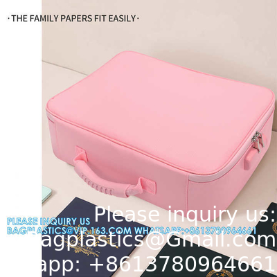 Sac à dossiers ignifuge sac à clé de voyage grand sac à dossiers ignifuge sac de rangement organisateur