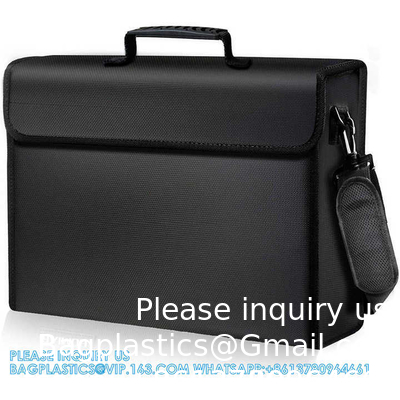 En fibre de verre non démangeaisonnante en silicone, facile à ranger et à transporter, fichier important, certificat papier, sac à documents ignifuge