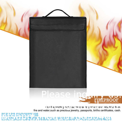 Logo personnalisé Sac à sacs à l'épreuve des explosions dossier de sécurité sac à l'épreuve du feu étanche stockage du bureau du domicile fichier de documents