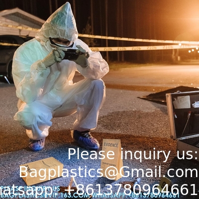 Pack sacs de preuve de police en papier 9,45 * 5 * 3 pouces scène de crime sac de preuve en papier pour les reçus
