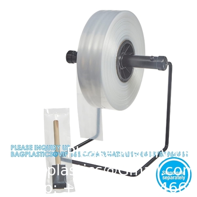 LDPE poly tubes, mini rouleau, 2&quot; W X 1000' L, 2 Mil Clear plastique poly tubes rouleau, FDA USDA conforme à la sécurité alimentaire