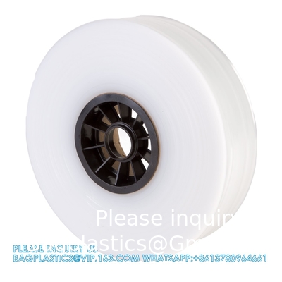LDPE poly tubes, mini rouleau, 2&quot; W X 1000' L, 2 Mil Clear plastique poly tubes rouleau, FDA USDA conforme à la sécurité alimentaire