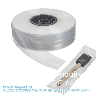 LDPE poly tubes, mini rouleau, 2&quot; W X 1000' L, 2 Mil Clear plastique poly tubes rouleau, FDA USDA conforme à la sécurité alimentaire