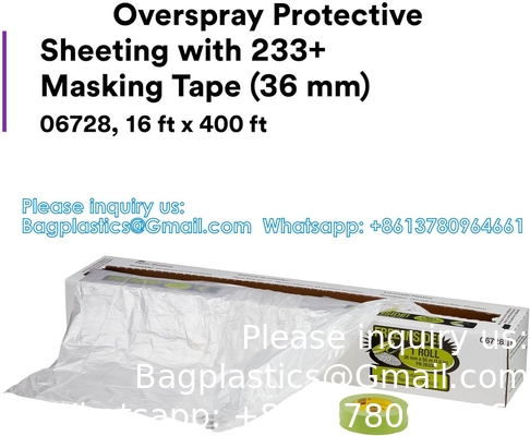 - 10 microns, couverture de film de masquage protecteur - Peinture automobile, atelier de carrosserie