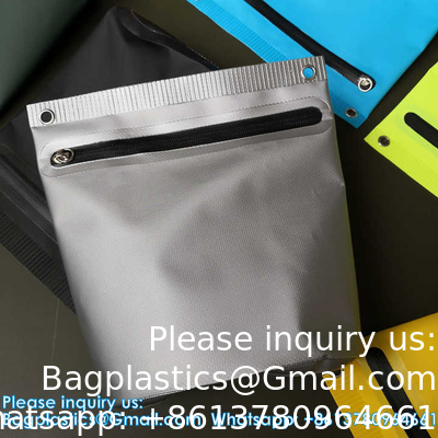 Sac imperméable au logo personnalisé Sac de pêche en bâche en PVC Sac de lavage fabriqué avec processus de soudage